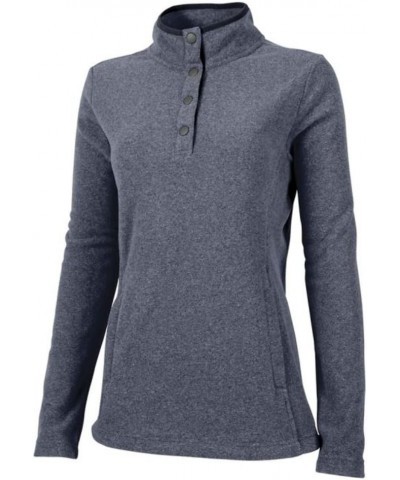 Women's Bayview Fleece Medium Blue Heather/Navy $15.26 Jackets