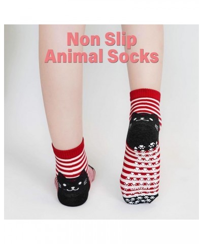 Grip Socks for Women, Non Slip Yoga Animal Socks for Pilates Dance Hospital Ballet Workout Non Skid Cat Socks Cat--5pack-03 $...