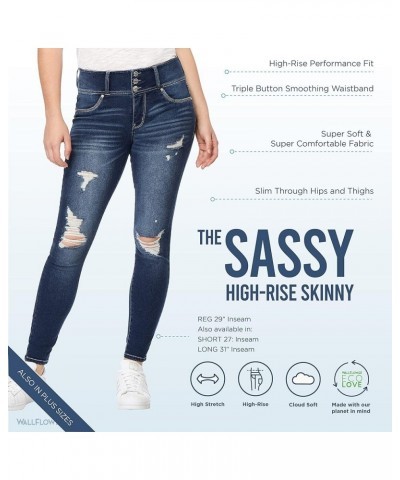 Women's Sassy Skinny High-Rise Insta Soft Juniors Jeans (Standard and Plus) Marlow $14.49 Jeans