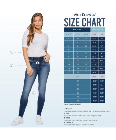 Women's Sassy Skinny High-Rise Insta Soft Juniors Jeans (Standard and Plus) Marlow $14.49 Jeans