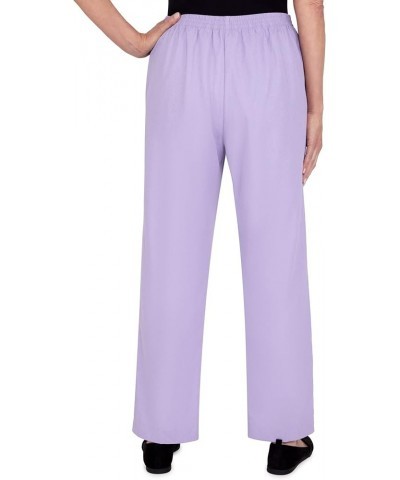 Women's Womens Corduroy Pull-On Straight Leg Regular Length Pant Lilac $35.64 Pants