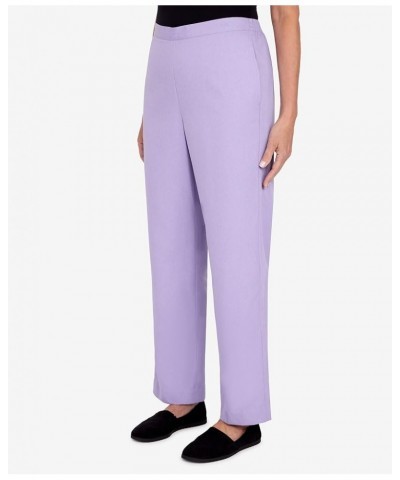 Women's Womens Corduroy Pull-On Straight Leg Regular Length Pant Lilac $35.64 Pants