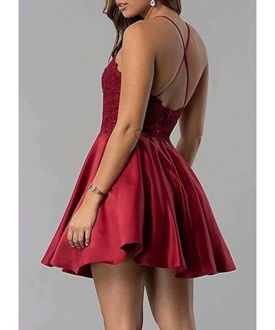 Women's Short Homecoming Dresses Halter Applique Beaded Sleeveless Party Dresses for Juniors with Pockets Mint $33.14 Dresses