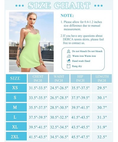 Womens Tennis Dress with Built in Shorts & Bra Sleeveless Workout Dresses with Pockets Athletic Golf Dress Green $21.41 Activ...