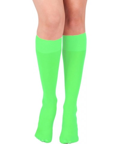 Womens Trouser Socks Knee High Green $7.79 Socks