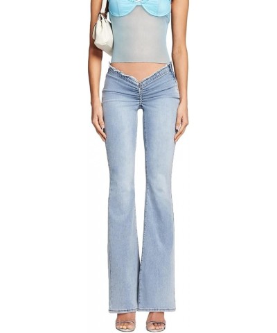 Low Waisted Jeans for Women Aesthetic Vintage Baggy Pants Wide Leg Casual Trousers 2022 Trendy E-Girl Clothes R3-light Blue $...