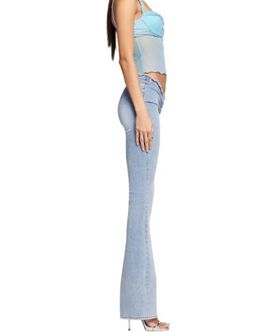 Low Waisted Jeans for Women Aesthetic Vintage Baggy Pants Wide Leg Casual Trousers 2022 Trendy E-Girl Clothes R3-light Blue $...