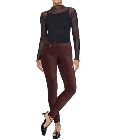 Women's Corduroy Leggings Dark Brown $12.30 Leggings