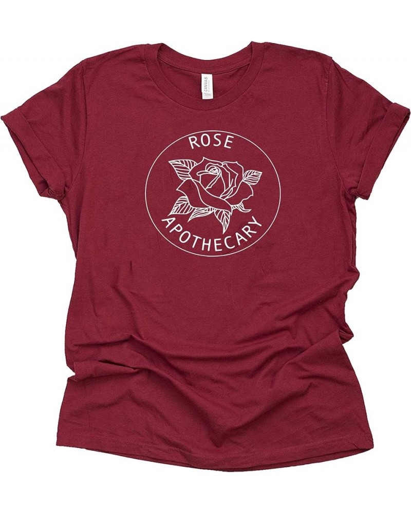 Rose Apothecary Shirt David Rose T-Shirt Novelty Shirt Short Sleeve Print Casual Top Raspberry $14.01 T-Shirts