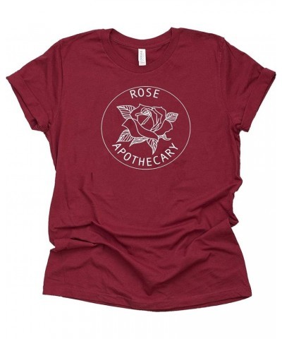 Rose Apothecary Shirt David Rose T-Shirt Novelty Shirt Short Sleeve Print Casual Top Raspberry $14.01 T-Shirts