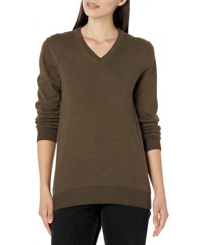 Women's Tonal Logo V-Neck Sweater Gable Green $33.83 Sweaters