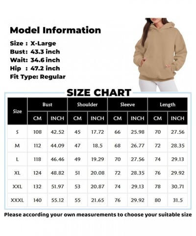 Womens Oversized Hoodies Fleece Sweatshirts Long Sleeve Pullover Fashion Fall Clothes With Pocket Stylish Hoodies For Women 4...