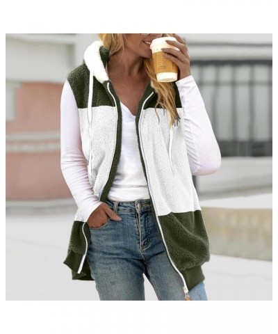 Color Block Women Bomber Jackets Winter Hooded Fleece Parka Coat Sherpa Oversized Fluffy Parkas Fleece Cozy Outwear Jacket02_...