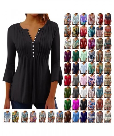 Long Sleeve Shirts for Women Trendy Slim Fit V-Neck Tunic Tops Ladies Going Out Blouses Business Casual Holiday Outfits A-red...