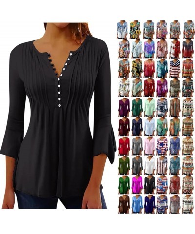 Long Sleeve Shirts for Women Trendy Slim Fit V-Neck Tunic Tops Ladies Going Out Blouses Business Casual Holiday Outfits A-red...