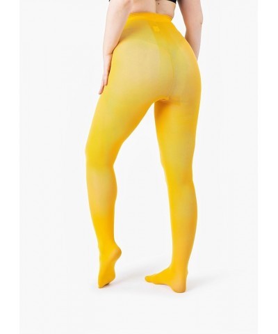 Women's Opaque Tights 1 or 2 Pairs -Black White And Colored Tights for Women Gold Yellow (1 Pair) $9.04 Socks