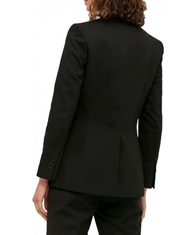 Women's Two Pieces Office Lady Blazer Business Suit Set Women Suits for Work Open Front Jacket and Pants Black $38.44 Suits