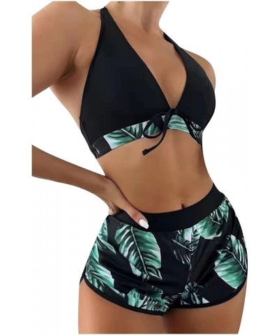 Tankini Bathing Suits for Women 2 Piece Bikinis Coverups Tummy Control Swimsuits Tank Tops Bathing Suits with Shorts 07-green...