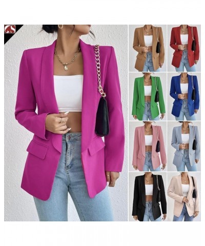 Business Professional Suit Jackets Cropped Blazer Jackets for Women Dressy Bomber Jacket Lightweight Petite Blazers Red Blaze...