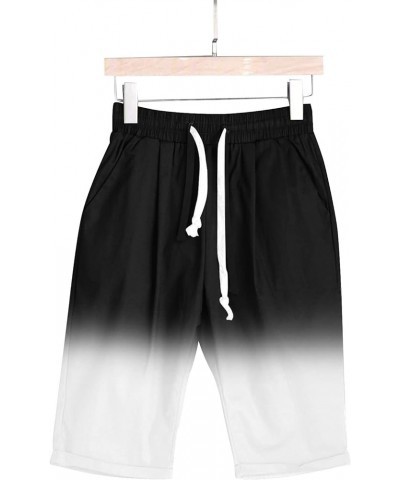 Bermuda Shorts for Women Plus Size,Womens Bermuda Shorts for Summer Casual Workout High Waisted Soft Bermuda Shorts Black $11...