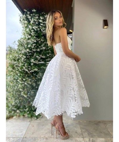 Lace 2024 Prom Dresses Short Sweetheart Neck Homecoming Dresses A Line Formal Dresses for Teens Rose Pink Color $53.00 Dresses