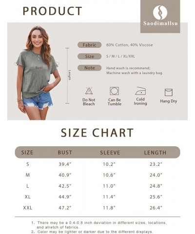 Womens Short Sleeve Crewneck Sweater Summer Tops Casual Loose Knit Lightweight Basic Pullover Shirts Black $18.14 Sweaters