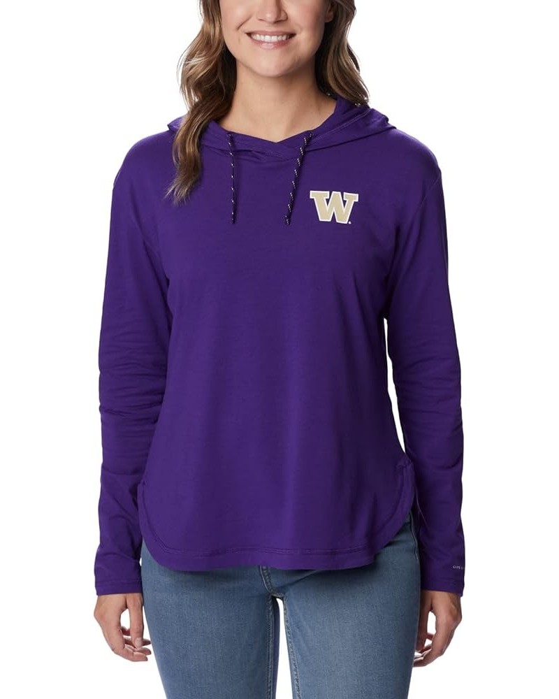 Women's Collegiate Sun Trek Hooded Pullover Uw - Uw Purple $14.47 Activewear