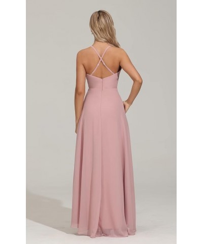 Spaghetti Straps Bridesmaid Dresses for Women Long Formal Evening Dresses High Low Wedding Guest Dresses Sage $29.49 Dresses