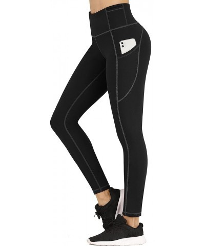 Yoga Pants with Pockets for Women High Waisted Workout Leggings for Women Leggings with Pockets Black $10.39 Activewear