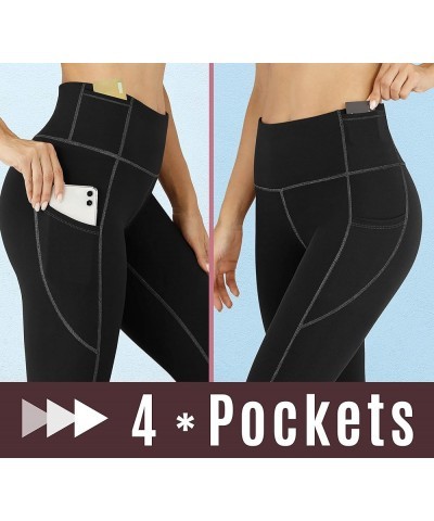 Yoga Pants with Pockets for Women High Waisted Workout Leggings for Women Leggings with Pockets Black $10.39 Activewear