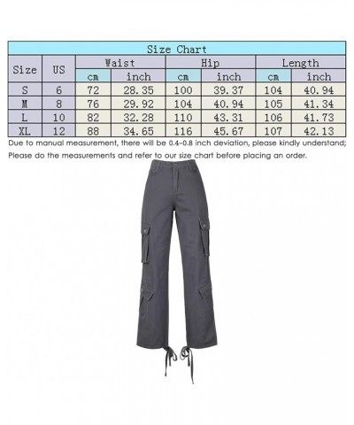 Women Y2K High Waisted Jeans Gothic Baggy Gothic Cargo Jeans Wide Straight Leg Punk Denim Pants Loose Trousers Streetwear 46-...