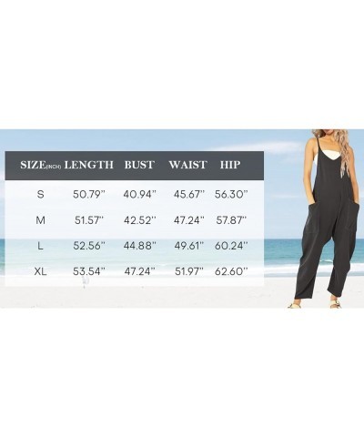 One Piece Jumpsuits for women V Neck Sleeveless Loose Fit overalls Spaghetti Strap Harem Long Pants with Pockets Green $14.35...