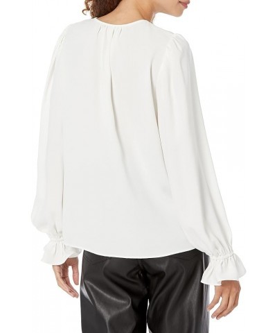 Women's Lace Up Blouse Whitewash $43.96 Blouses