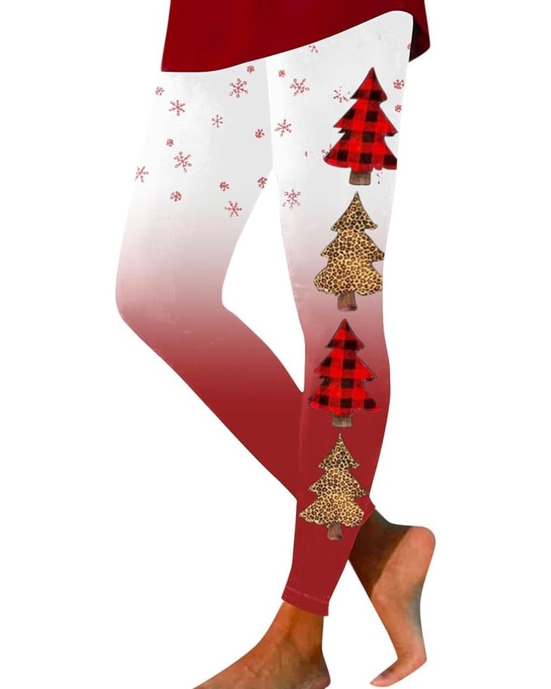 Funny Wine Glass Christmas Leggings for Women 2023 Tummy Control Buttery Soft High Waisted Leggings Warm Leggings I-red $7.53...