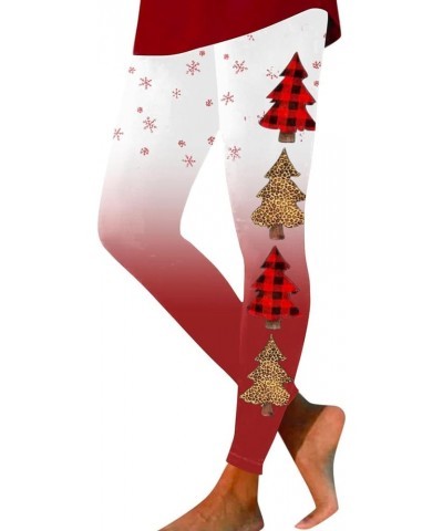 Funny Wine Glass Christmas Leggings for Women 2023 Tummy Control Buttery Soft High Waisted Leggings Warm Leggings I-red $7.53...