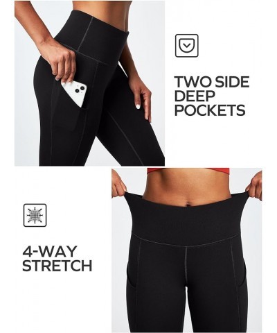 Fleece Lined Leggings with Pockets for Women Thermal Warm Winter Leggings for Women High Waisted Workout Yoga Pants Black $16...