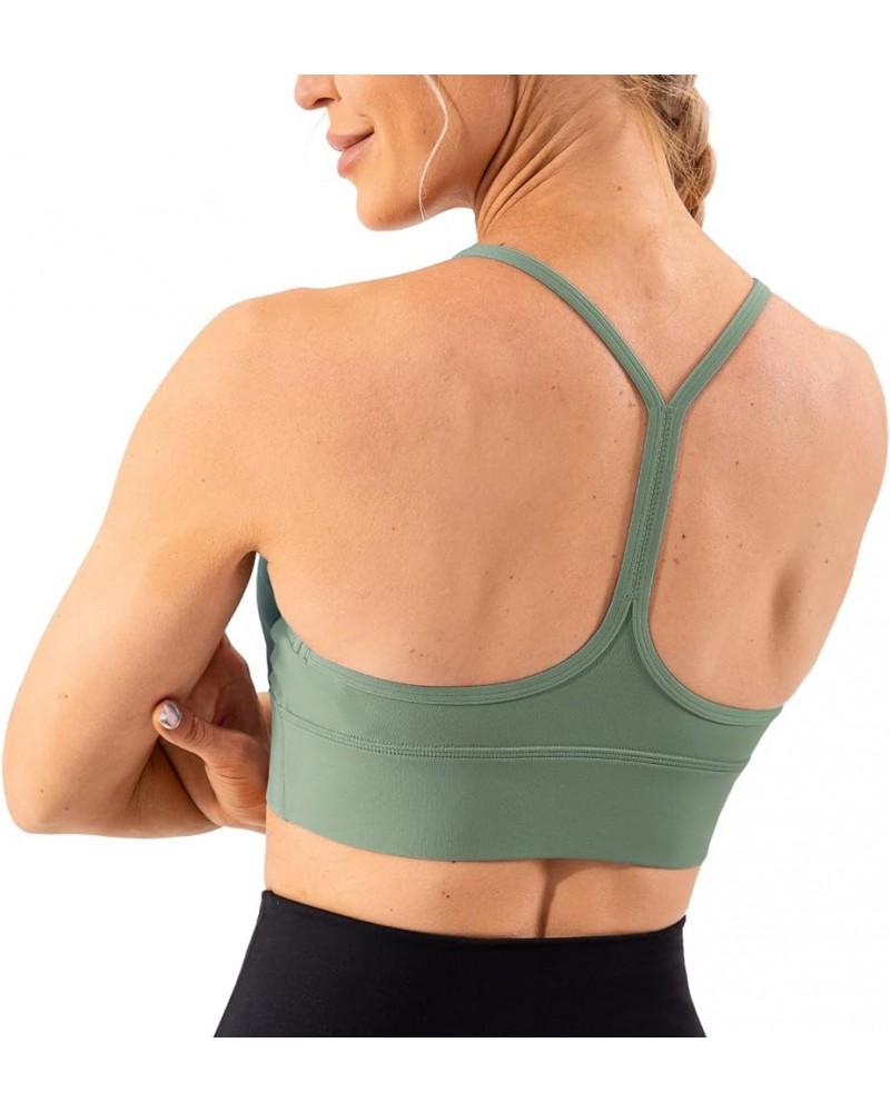 Women's Studio Essential Y-Back Sports Bras Spaghetti Strappy Workout Yoga Bra Seafoam Green $10.50 Lingerie