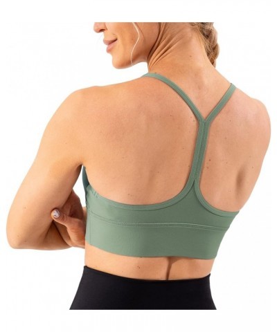 Women's Studio Essential Y-Back Sports Bras Spaghetti Strappy Workout Yoga Bra Seafoam Green $10.50 Lingerie