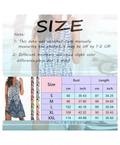 Summer Dresses for Women 2024 Casual Sleeveless Floral Boho Beach Dress Cover Ups Short Tank Swing Sun Dress F-purple $8.99 S...