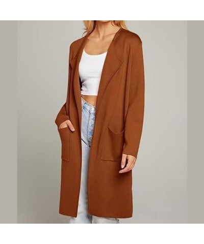 Appehinglaus Coatigan, Lapel Classy Coatigan, Lapel Casual Solid Classy Sweater Jacket Green Medium $22.54 Sweaters