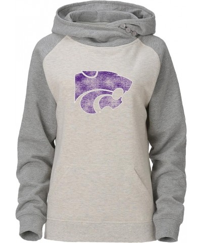 W Asym Redux Hood Kansas State Wildcats Oatmeal/Heather $21.78 Hoodies & Sweatshirts