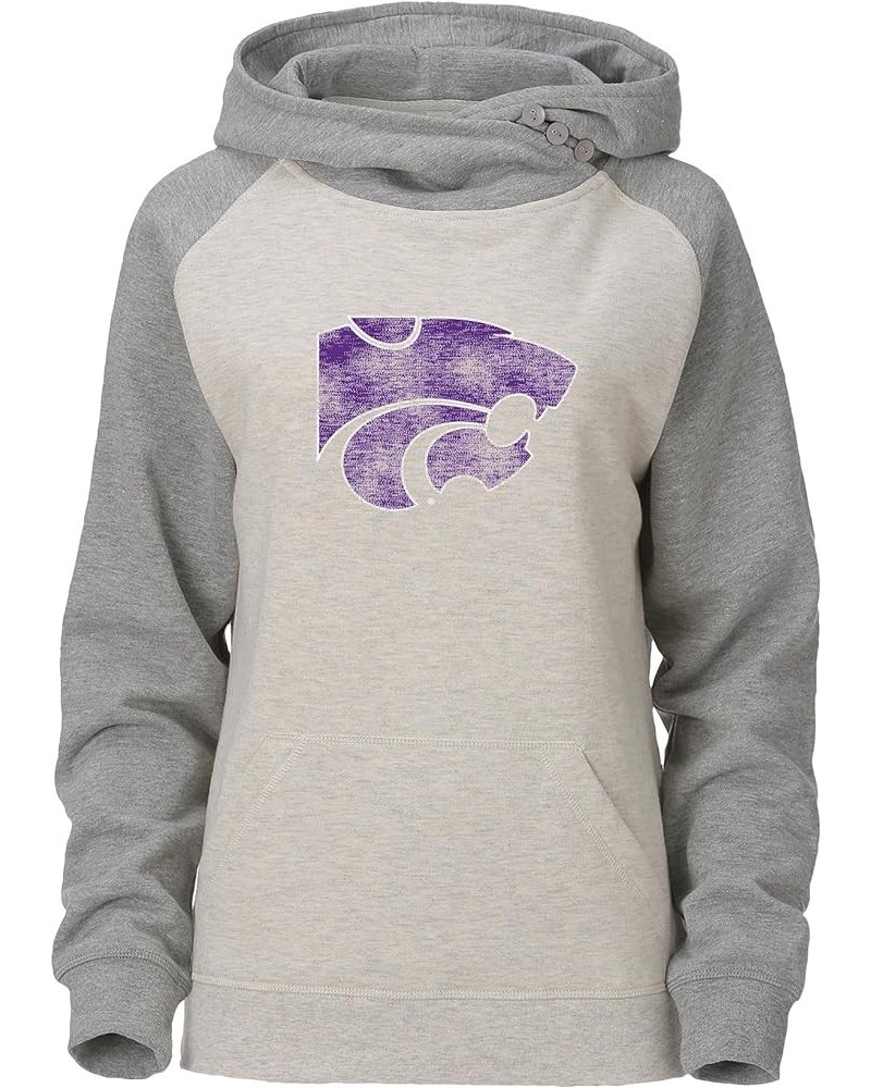 W Asym Redux Hood Kansas State Wildcats Oatmeal/Heather $21.78 Hoodies & Sweatshirts