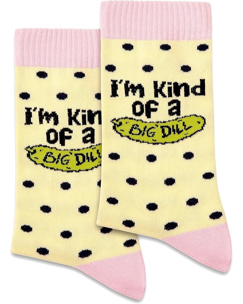 Just Dill With It Socks, Socks for women, Pickle Socks, Funny Socks, Crazy Socks. I'm Kind of a Big Dill (054) Cotton $9.87 A...