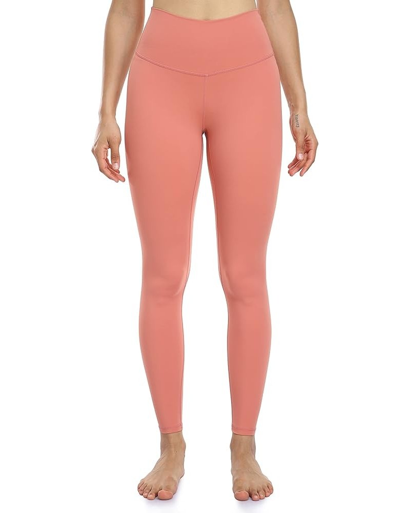 Women's Buttery Soft High Waisted Yoga Pants Full-Length Leggings Coral Pink $11.20 Leggings