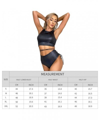 Milpeny Women Rave Holographic Bodysuit Mini Two Piece Hologram Metallic for Dance Party Clubwear EDM Festival Silver $19.94 ...