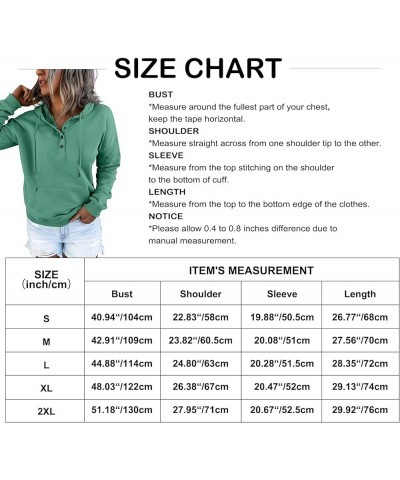 Womens Hoodies Sweatshirts Casual Long Sleeve Half Zip/Button Down Pullover Drawstring Loose Tops with Pockets Pink Button Up...