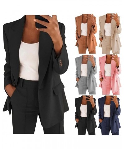 Pants Suit for Women Dressy Casual Women Suits 2 Piece Set Blazer Sets Plus Size Outfits Business Work Office Suits Gray $20....