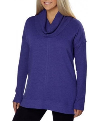 Marc New York Ladies Fleece Cowl Neck Tunic Purple Tension $11.75 Others