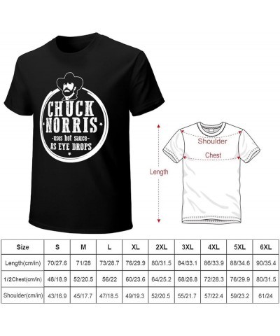 Chuck Norris Uses Hot Sauce As Eye Drops Men's Basic Short Sleeve T-Shirt Cotton Unisex T Shirt R2 $12.00 T-Shirts