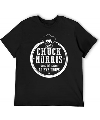 Chuck Norris Uses Hot Sauce As Eye Drops Men's Basic Short Sleeve T-Shirt Cotton Unisex T Shirt R2 $12.00 T-Shirts